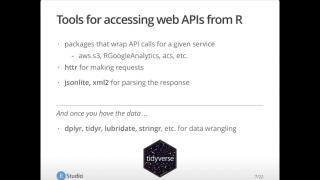 Web API Updates for R | RStudio Webinar - 2017