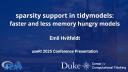 Sparsity support in tidymodels, faster and less memory hungry models - Emil Hvitfeldt