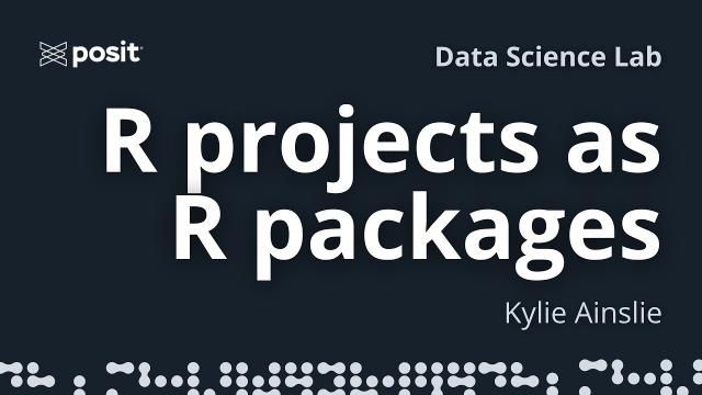 Using R package structure for data science projects | Kylie Ainslie | Data Science Lab